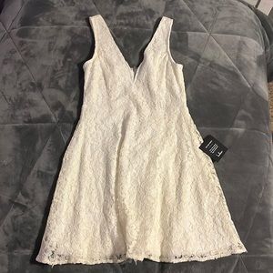 Lulus White Lace Dress